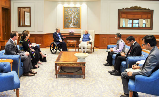 Governor Abbott Meets With Prime Minister Of India Narendra Modi