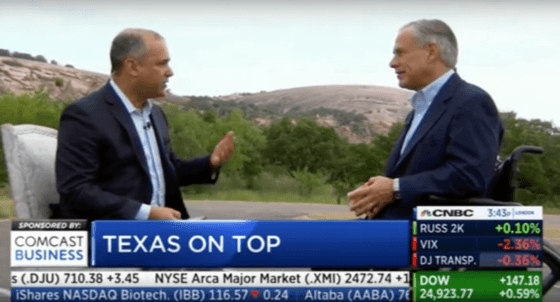 Texas Named CNBC’s “America’s Top State For Business” For 2018