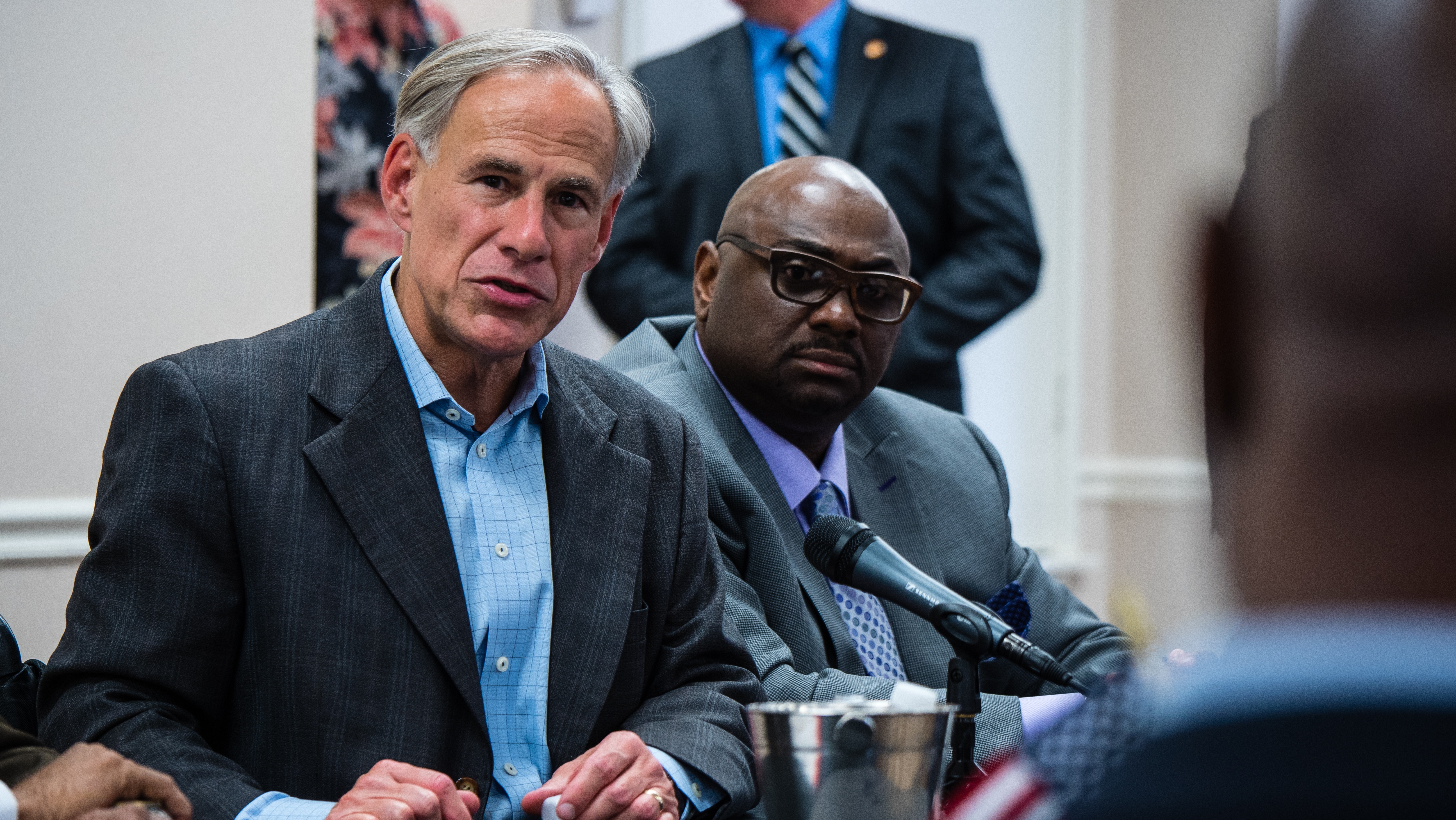 Governor Abbott Holds Community Leaders Roundtable In Tyler
