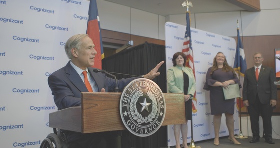 Governor Abbott Attends Ribbon Cutting Ceremony For New Cognizant Regional Technology And Service Delivery Center
