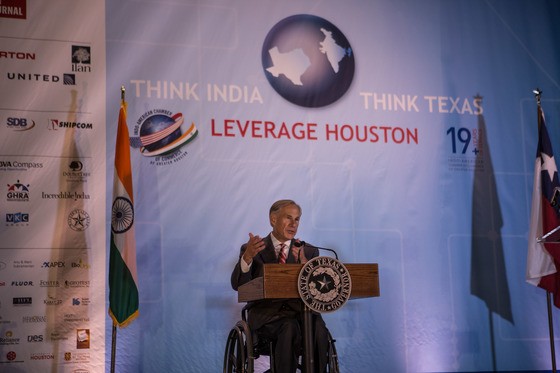 Governor Abbott Attends 19th Annual Indo-American Chamber Of Commerce Of Greater Houston Gala