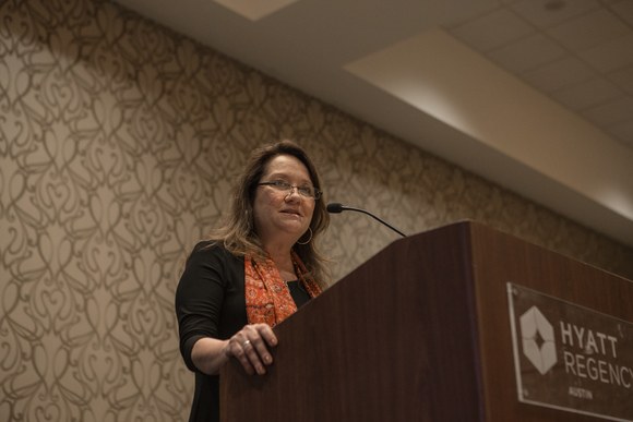 First Lady Cecilia Abbott Addresses Outstanding Women In Texas Government Award Ceremony