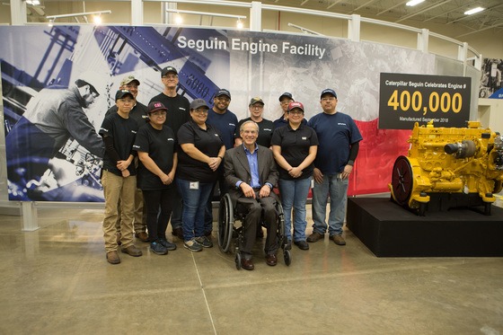Governor Abbott Attends Caterpillar’s 400,000th Engine Milestone Celebration