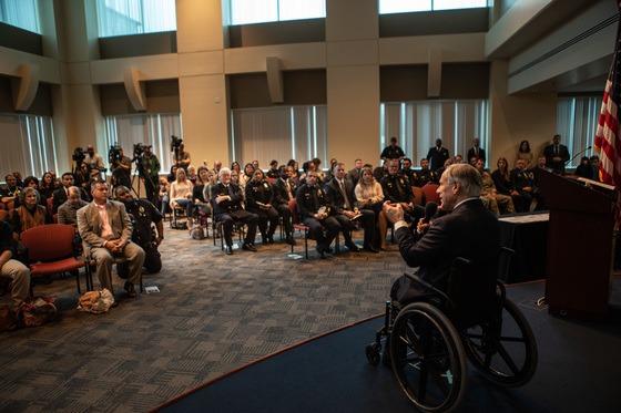 Governor Abbott Attends Dallas Police Department Awards Ceremony
