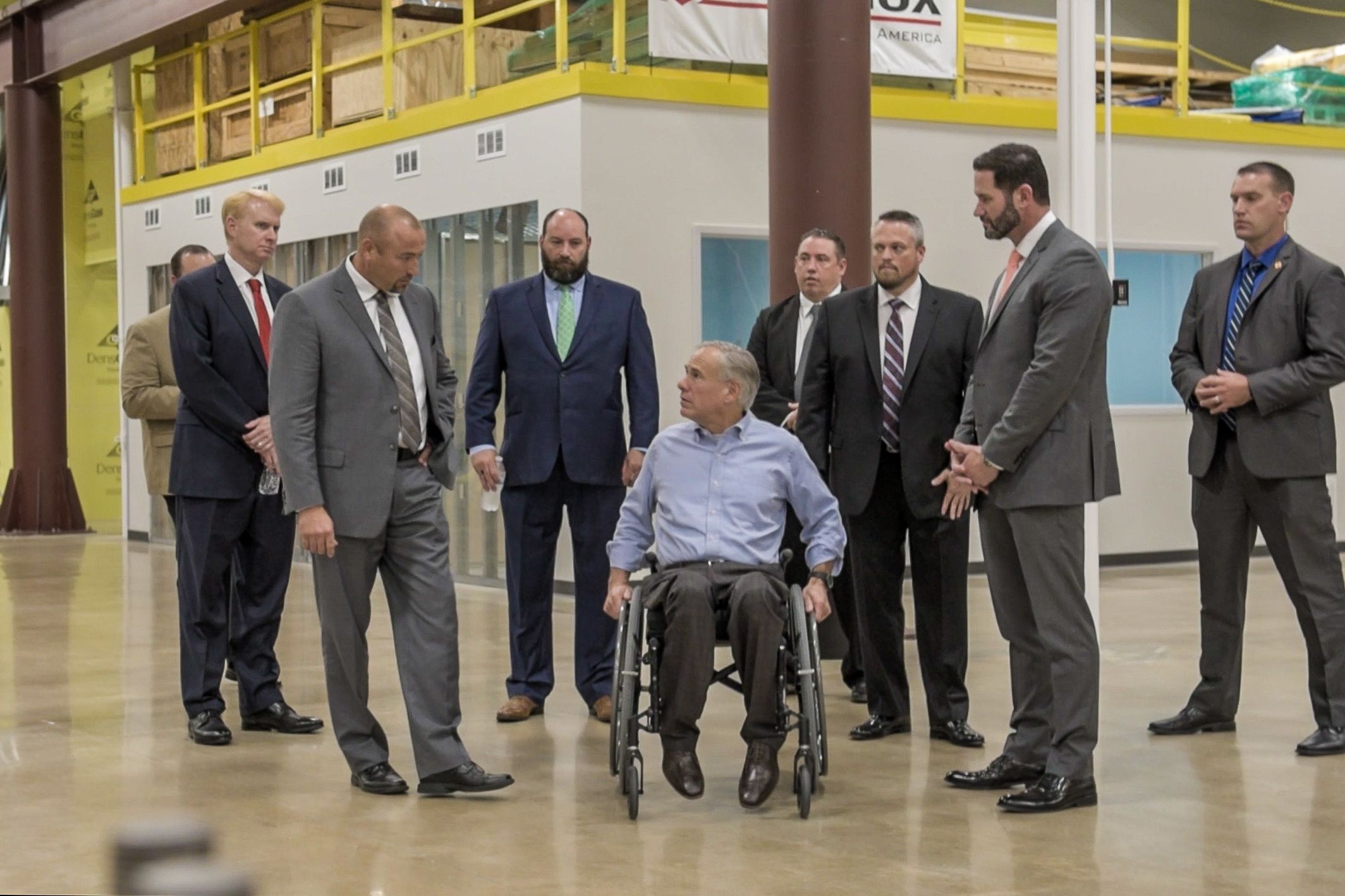 Governor Greg Abbott Holds Roundtable With Union And Labor Groups