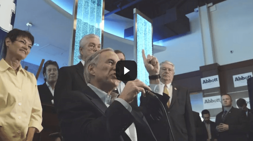Texans For Greg Abbott Releases Web Video: Get Out The Vote