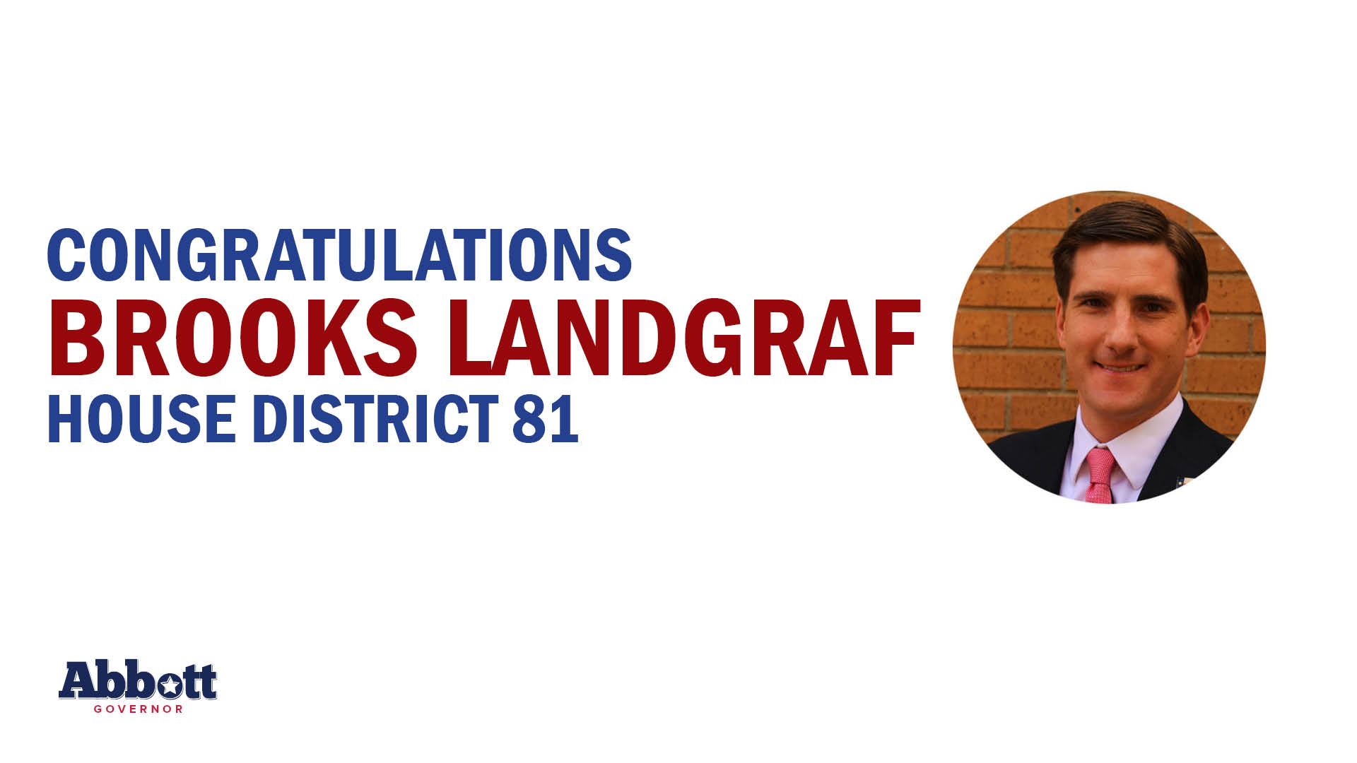 Governor Abbott Issues Statement On Representative Landgraf’s Re-Election In West Texas ​​​​​​