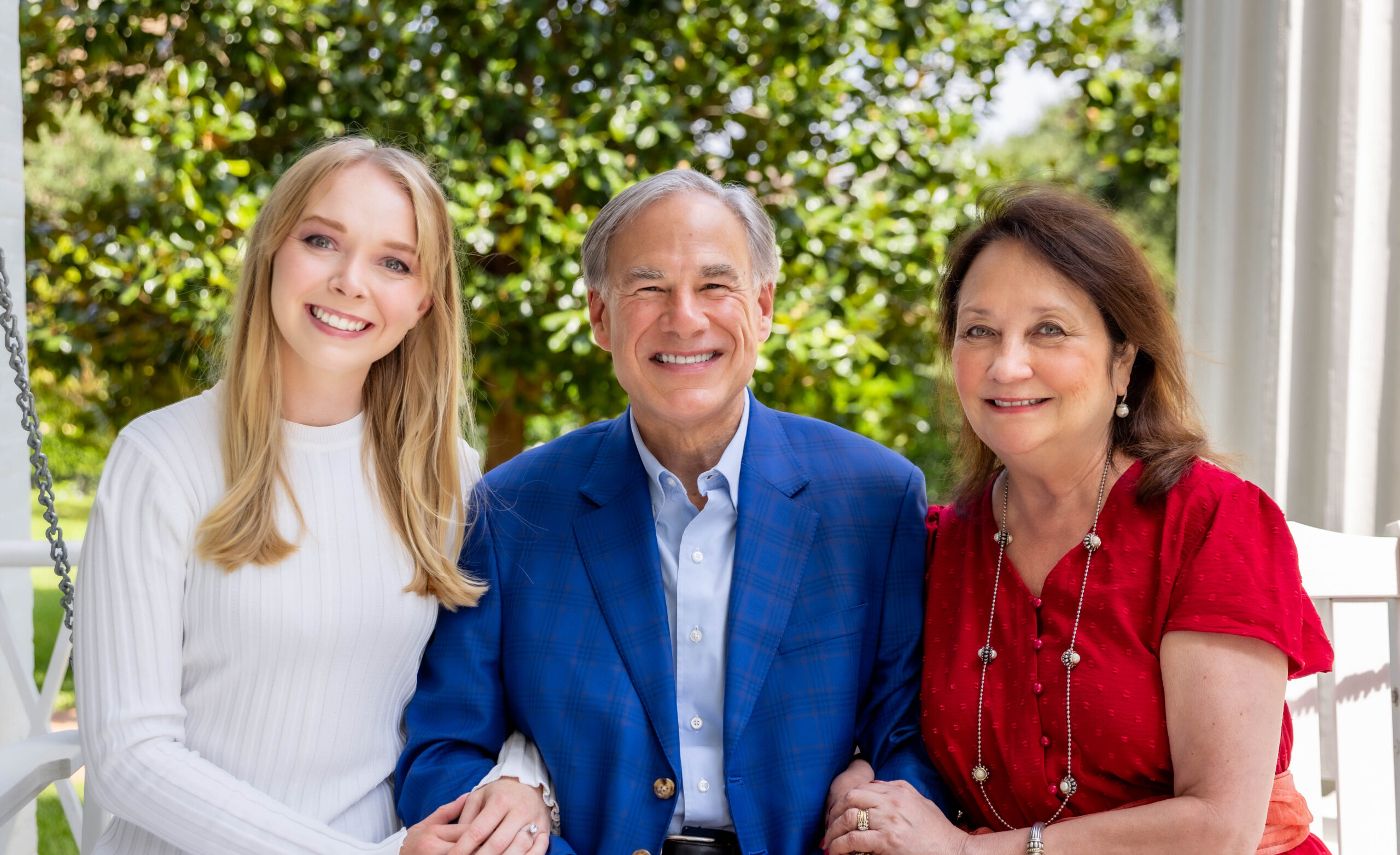Governor Greg Abbott with his family